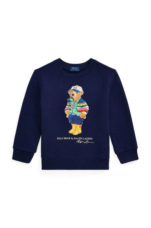 Polo Ralph Lauren Dječja dukserica Polo Ralph Lauren boja: tamno plava, s tiskom, 322975028001