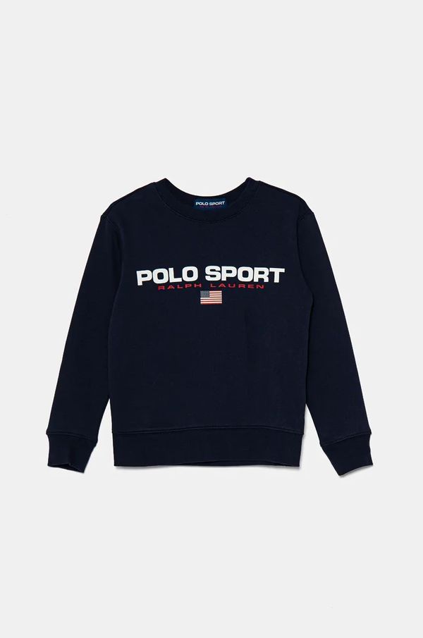 Polo Ralph Lauren Dječja dukserica Polo Ralph Lauren boja: tamno plava, s tiskom, 323962110001