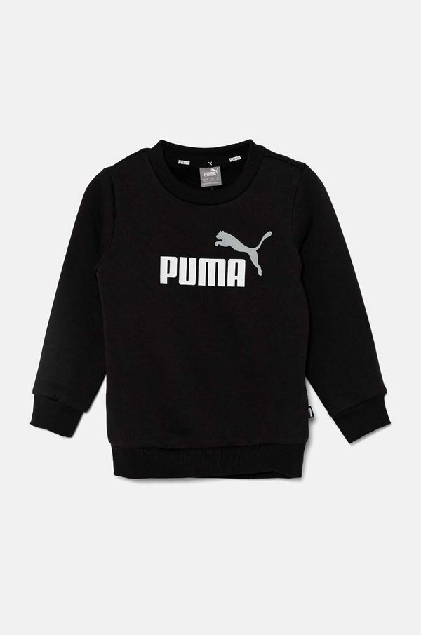 Puma Dječja dukserica Puma boja: crna, s tiskom