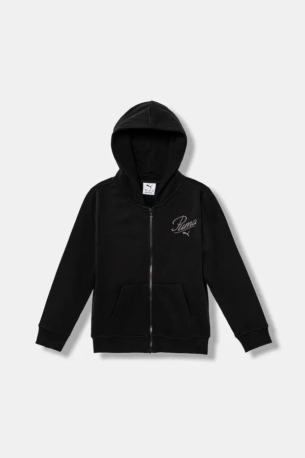 Puma Dječja dukserica Puma ESS SCRIPT Full-Zip Hoodie FL G