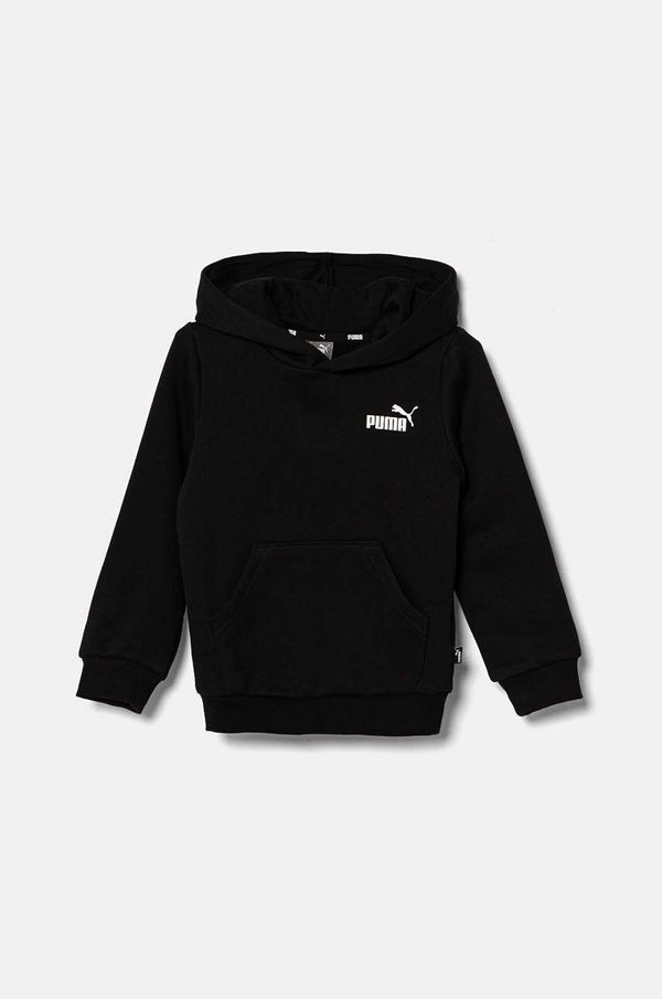 Puma Dječja dukserica Puma ESS Small Logo Hoodie FL B boja: crna, s kapuljačom, s tiskom