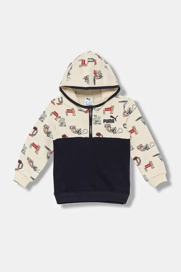 Puma Dječja dukserica Puma LITTLE RUNNERS Half-Zip Hoodie PS