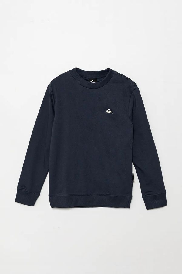 Quiksilver Dječja dukserica Quiksilver BASIC CREW boja: tamno plava, bez uzorka, EQBFT03891