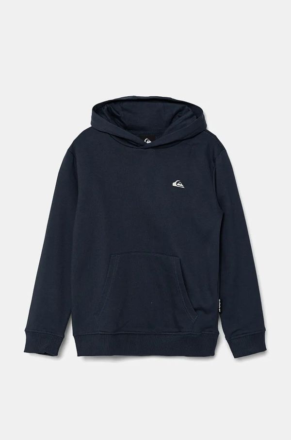 Quiksilver Dječja dukserica Quiksilver BASIC HOODIE boja: tamno plava, s kapuljačom, bez uzorka, EQBFT03889