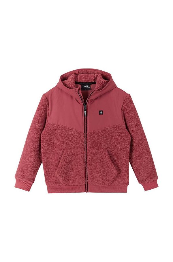 Reima Dječja dukserica Reima Samota boja: ružičasta, s kapuljačom, bez uzorka, 5200267A