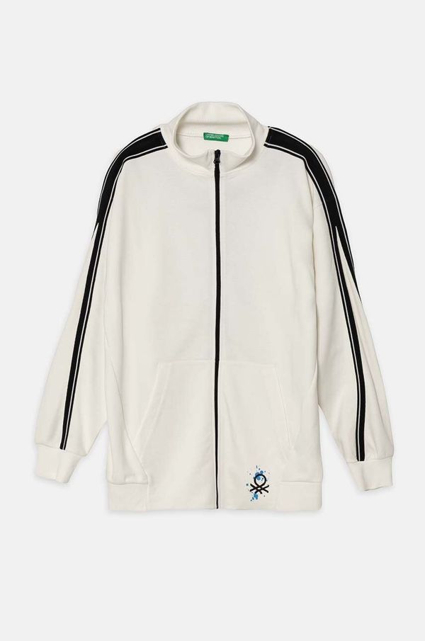 United Colors of Benetton Dječja dukserica United Colors of Benetton boja: bijela, s aplikacijom, 330SC503Z