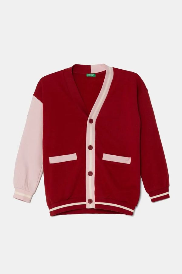 United Colors of Benetton Dječja dukserica United Colors of Benetton boja: bordo, s uzorkom, 32N4C600G