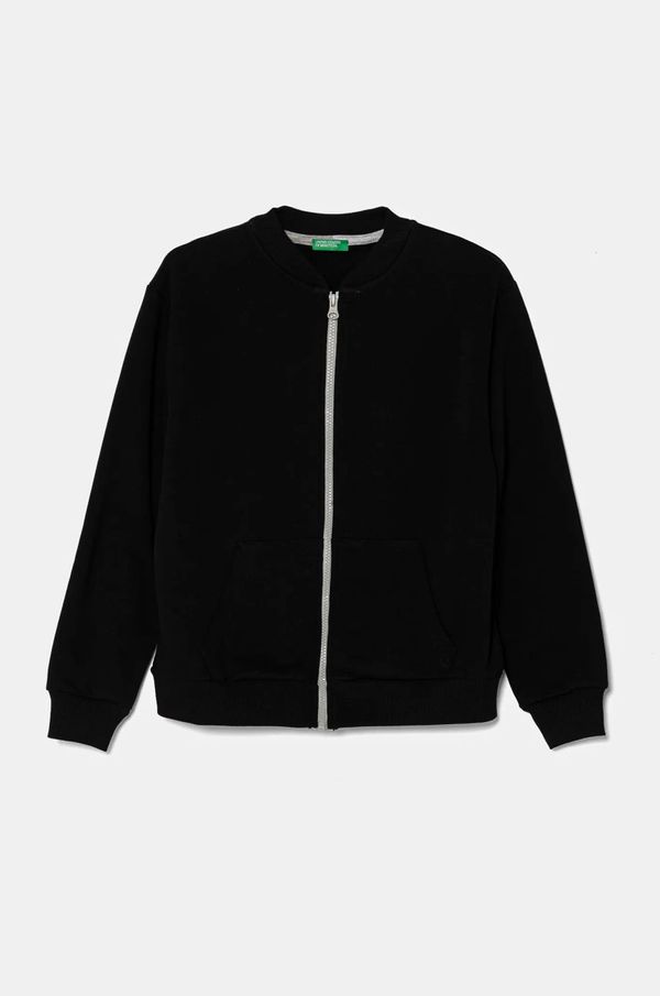 United Colors of Benetton Dječja dukserica United Colors of Benetton boja: crna, melanž, 3PANC504M