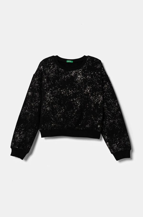 United Colors of Benetton Dječja dukserica United Colors of Benetton boja: crna, s uzorkom, 3O2FC10M1