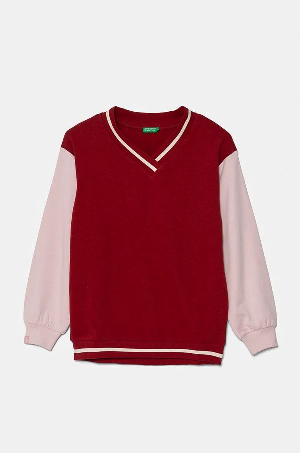 United Colors of Benetton Dječja dukserica United Colors of Benetton boja: ljubičasta, s uzorkom, 32N4C400A