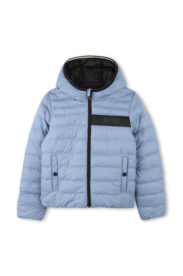 Boss Dječja dvostrana jakna BOSS boja: crna, J51235