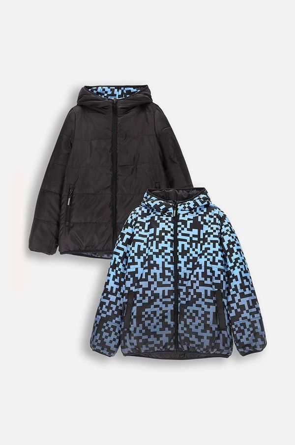 Coccodrillo Dječja dvostrana jakna Coccodrillo boja: crna, OUTERWEAR BOY KIDS