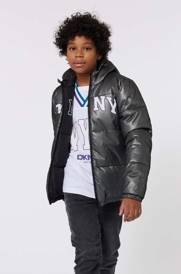 DKNY Dječja dvostrana jakna Dkny boja: crna, D60179