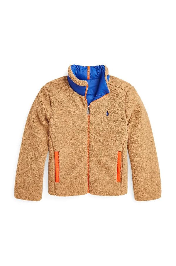 Polo Ralph Lauren Dječja dvostrana jakna Polo Ralph Lauren boja: smeđa, 323949927001