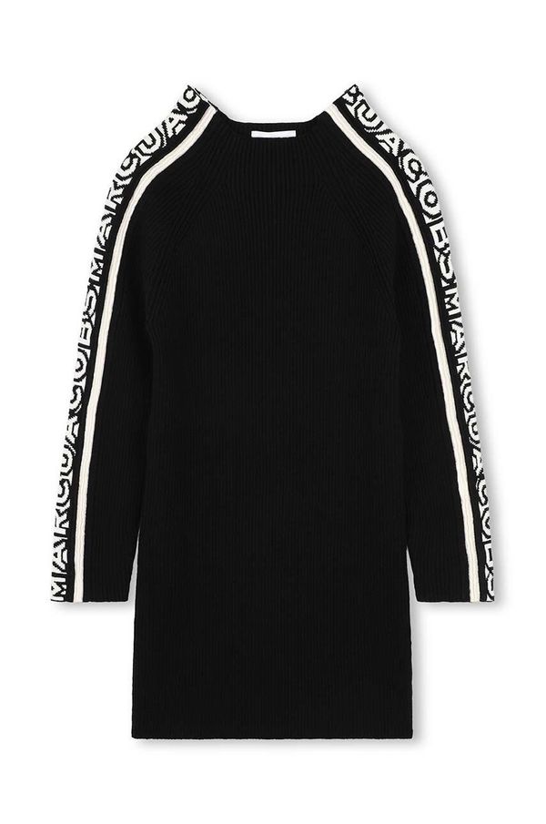 Marc Jacobs Dječja hakjina s primjesom vune Marc Jacobs boja: crna, mini, ravna, W60235