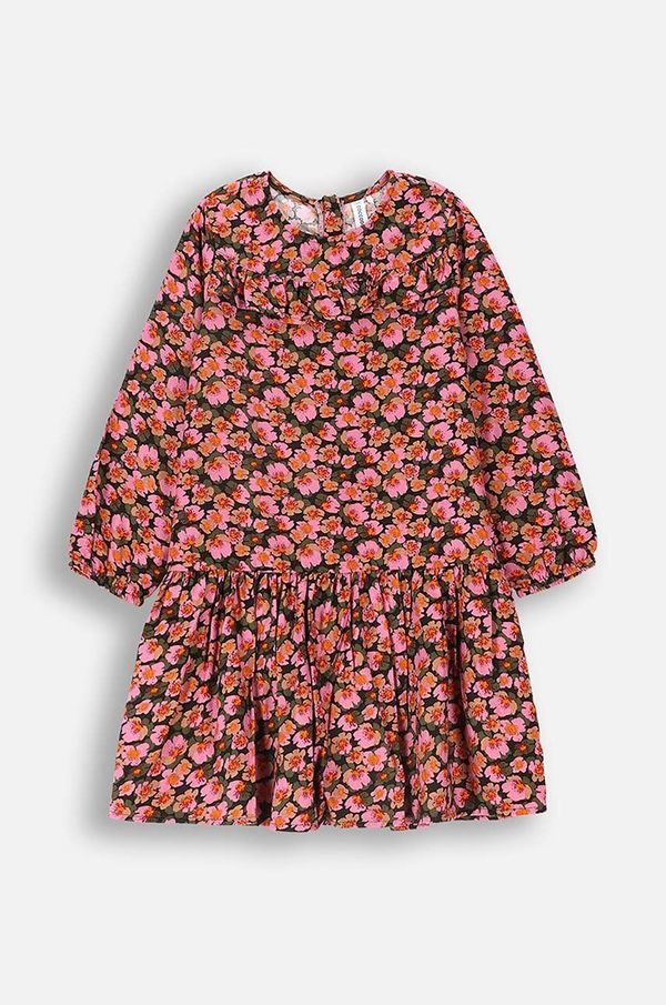 Coccodrillo Dječja haljina Coccodrillo boja: bijela, mini, širi se prema dolje, MYSTIC NATURE GIRL KIDS