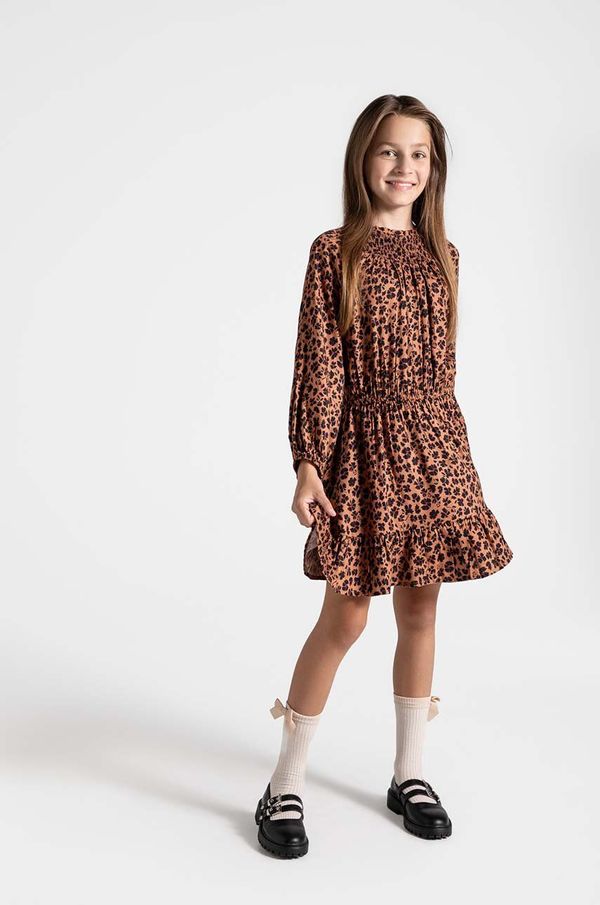 Coccodrillo Dječja haljina Coccodrillo boja: narančasta, mini, širi se prema dolje, RODEO GIRL JUNIOR