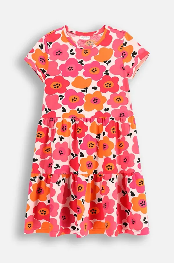 Coccodrillo Dječja haljina Coccodrillo boja: ružičasta, mini, ravna, EVERYDAY GIRL