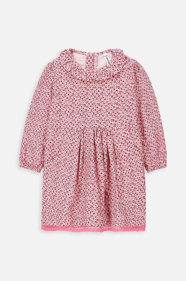 Coccodrillo Dječja haljina Coccodrillo boja: ružičasta, mini, širi se prema dolje
