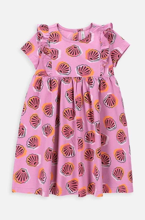 Coccodrillo Dječja haljina Coccodrillo boja: ružičasta, mini, širi se prema dolje