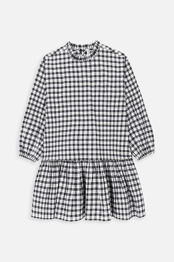 Coccodrillo Dječja haljina Coccodrillo boja: siva, mini, širi se prema dolje, BACK TO SCHOOL GIRL