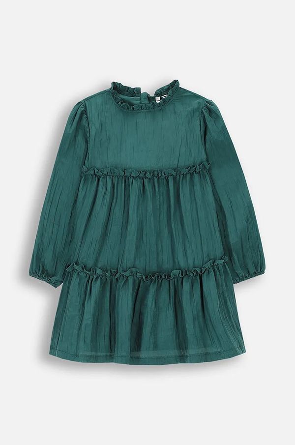Coccodrillo Dječja haljina Coccodrillo boja: zelena, mini, širi se prema dolje, ELEGANT JUNIOR GIRL