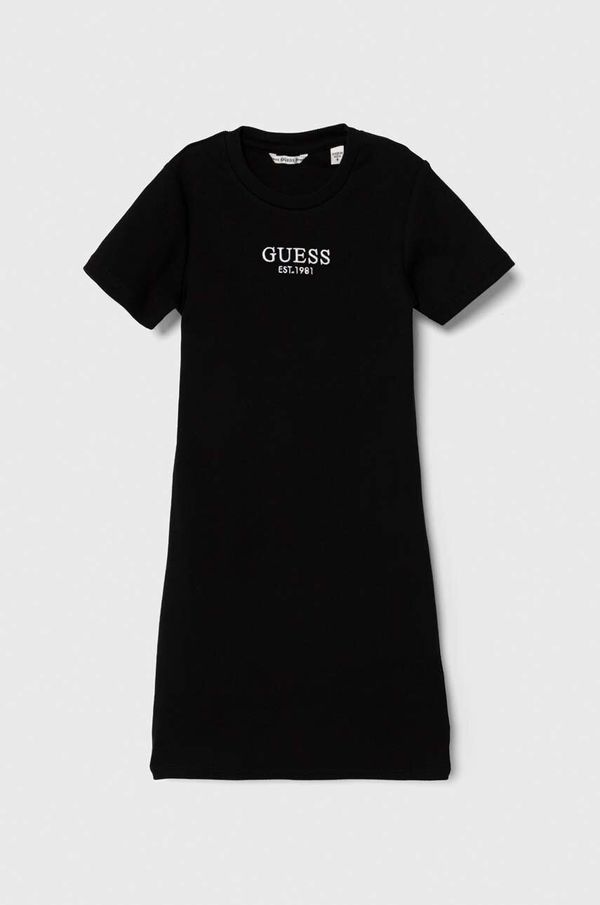 Guess Dječja haljina Guess boja: crna, mini, ravna, J4YK31 KBZP4