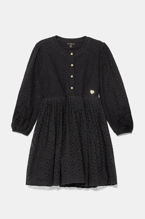 Guess Dječja haljina Guess boja: crna, mini, širi se prema dolje, J4BK09 WGT20