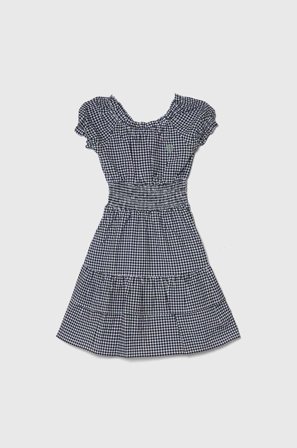 Guess Dječja haljina Guess boja: crna, mini, širi se prema dolje