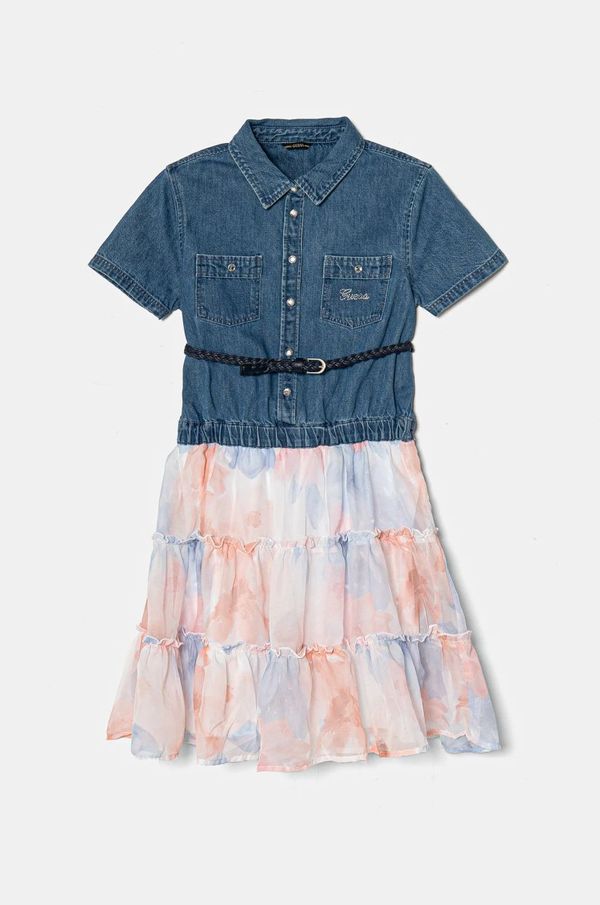 Guess Dječja haljina Guess midi, širi se prema dolje, J5RK31 D4EU0