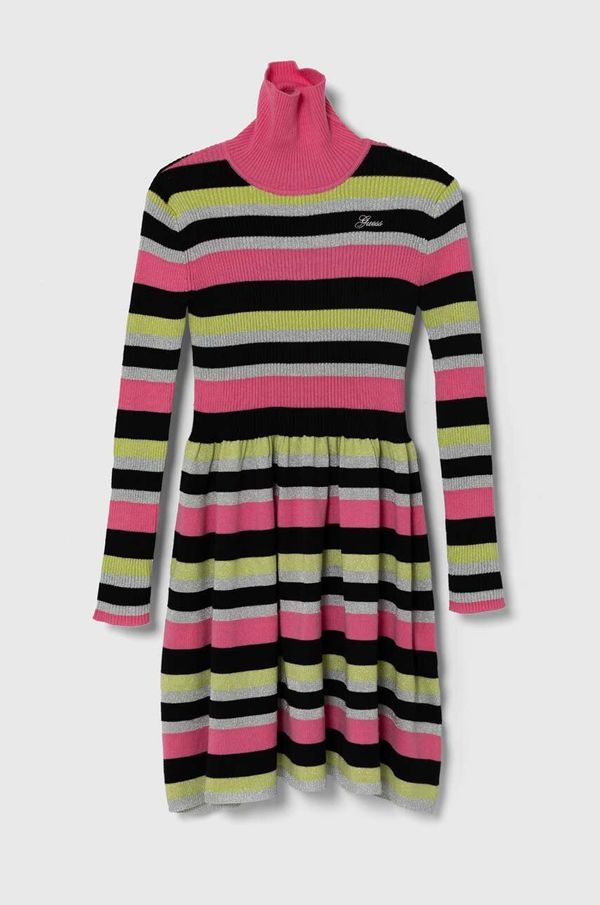 Guess Dječja haljina Guess mini, širi se prema dolje