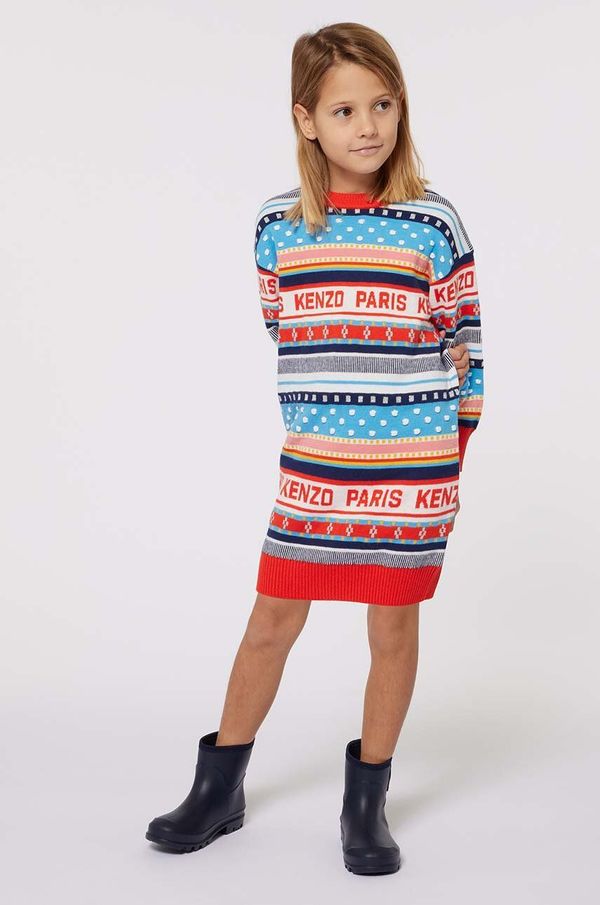 Kenzo kids Dječja haljina Kenzo Kids mini, ravna, K60686