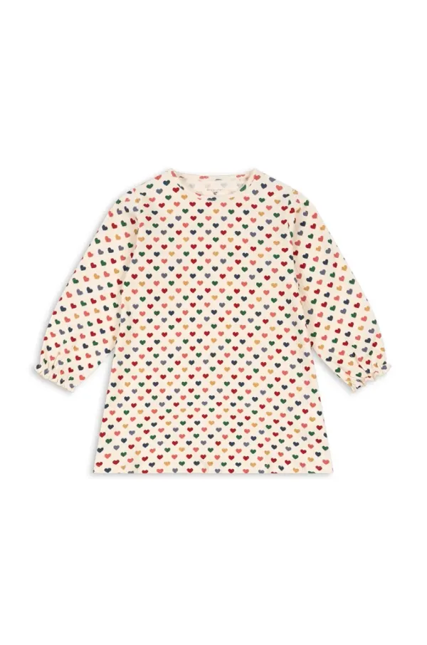 Konges Sløjd Dječja haljina Konges Sløjd CHLEO DRESS OCS boja: bež, mini, ravna, KS102455