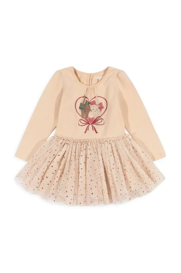 Konges Sløjd Dječja haljina Konges Sløjd FAIRY BALLERINA DRESS boja: bež, mini, širi se prema dolje, KS102721