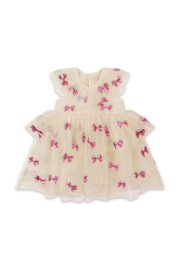 Konges Sløjd Dječja haljina Konges Sløjd YVONNE FAIRY DRESS boja: bež, mini, širi se prema dolje, KS102156