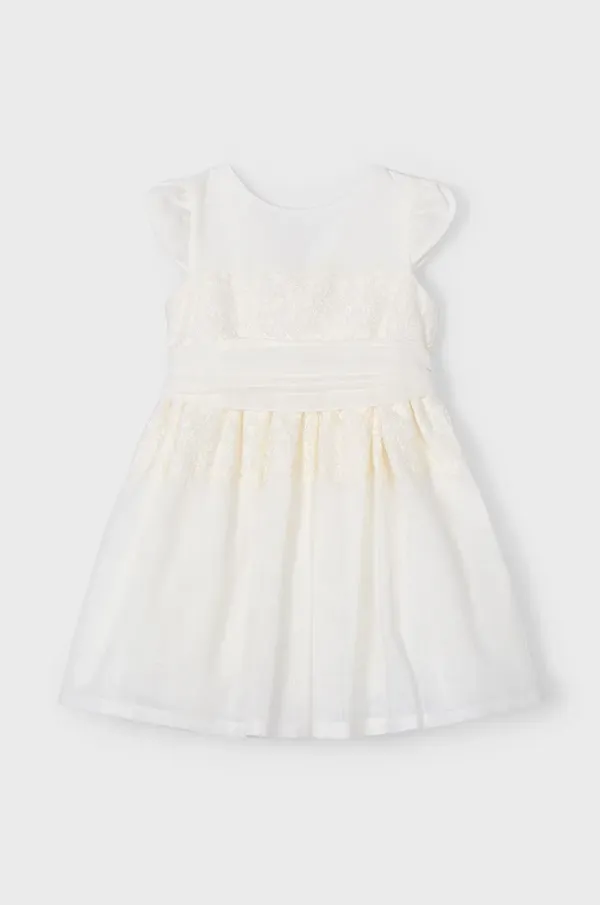 Mayoral Dječja haljina Mayoral boja: bež, mini, širi se prema dolje, 3911