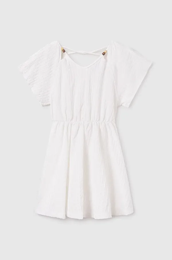 Mayoral Dječja haljina Mayoral boja: bijela, mini, širi se prema dolje, 6987