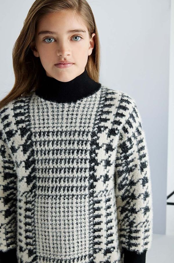 Mayoral Dječja haljina Mayoral boja: crna, mini, ravna, 7987