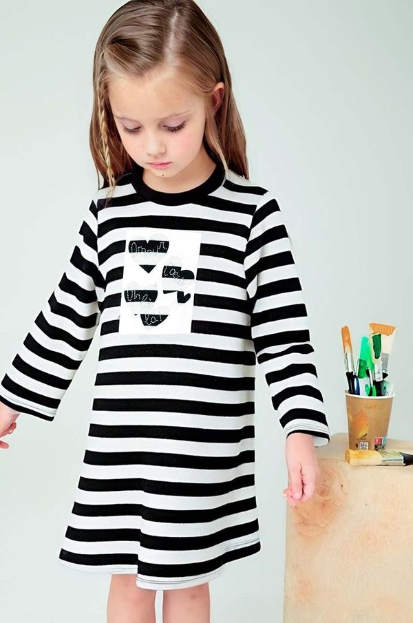 Mayoral Dječja haljina Mayoral boja: crna, mini, širi se prema dolje, 4929