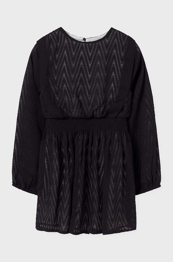 Mayoral Dječja haljina Mayoral boja: crna, mini, širi se prema dolje, 7977