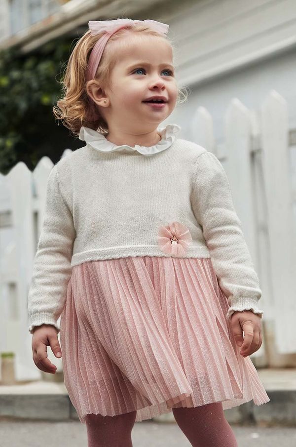 Mayoral Dječja haljina Mayoral boja: ružičasta, mini, širi se prema dolje, 2906