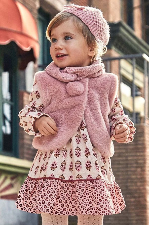 Mayoral Dječja haljina Mayoral boja: ružičasta, mini, širi se prema dolje, 2921