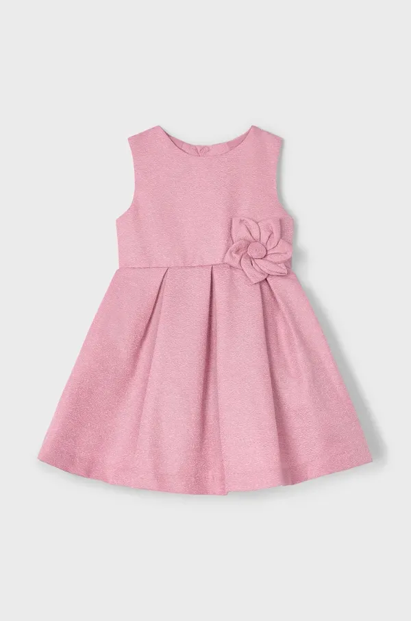 Mayoral Dječja haljina Mayoral boja: ružičasta, mini, širi se prema dolje, 3919
