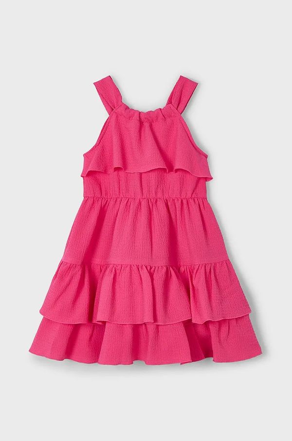 Mayoral Dječja haljina Mayoral boja: ružičasta, mini, širi se prema dolje, 3933