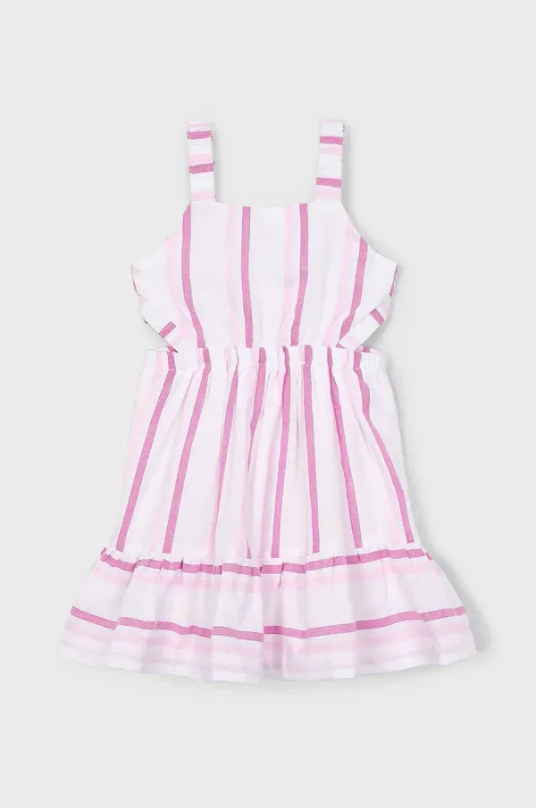 Mayoral Dječja haljina Mayoral boja: ružičasta, mini, širi se prema dolje, 3965