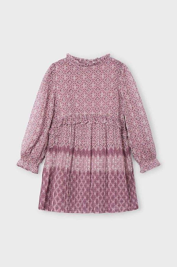 Mayoral Dječja haljina Mayoral boja: ružičasta, mini, širi se prema dolje, 4913