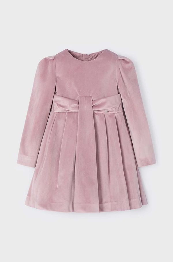 Mayoral Dječja haljina Mayoral boja: ružičasta, mini, širi se prema dolje, 4915