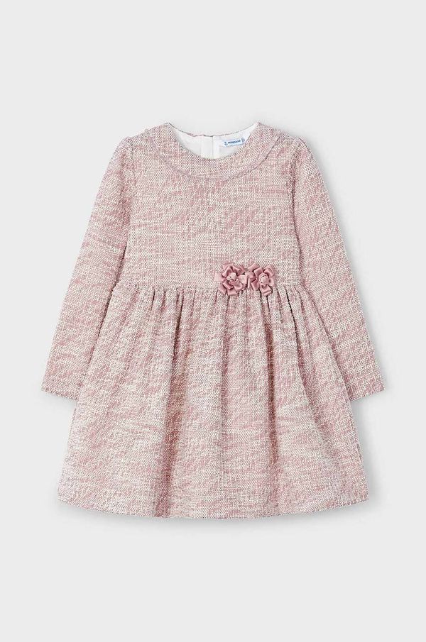 Mayoral Dječja haljina Mayoral boja: ružičasta, mini, širi se prema dolje, 4916
