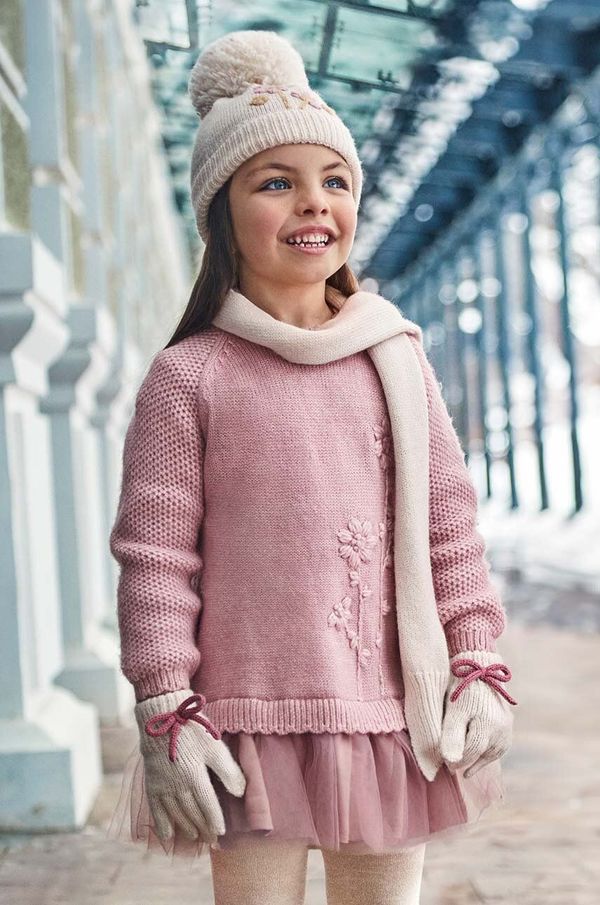 Mayoral Dječja haljina Mayoral boja: ružičasta, mini, širi se prema dolje, 4918