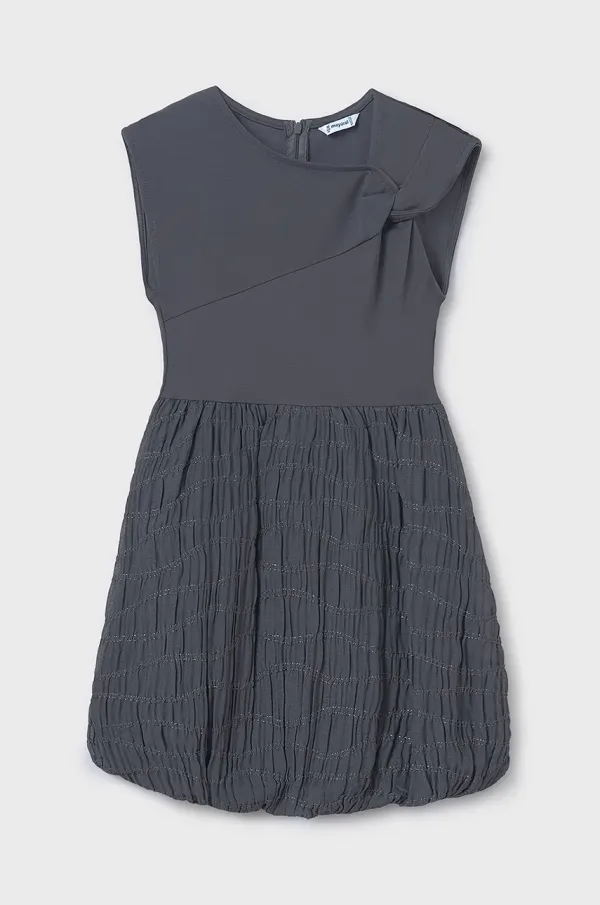Mayoral Dječja haljina Mayoral boja: siva, mini, širi se prema dolje, 6974